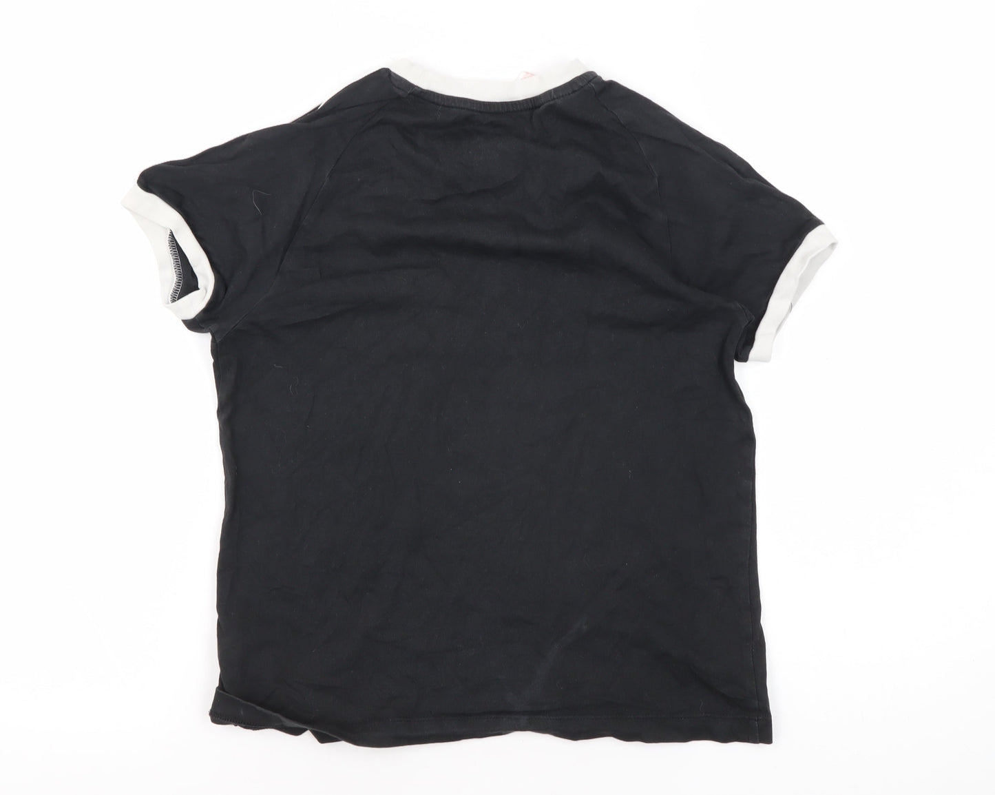 Adidas Boys Black T-Shirt 9-10 Years Sports Style