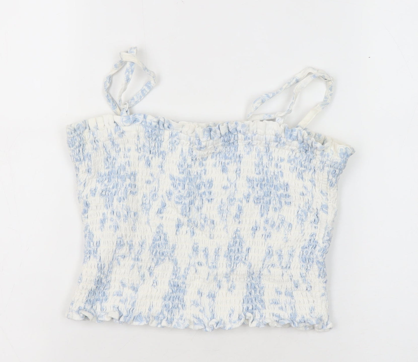 Marks and Spencer Teens White Cropped Camisole, Size 4