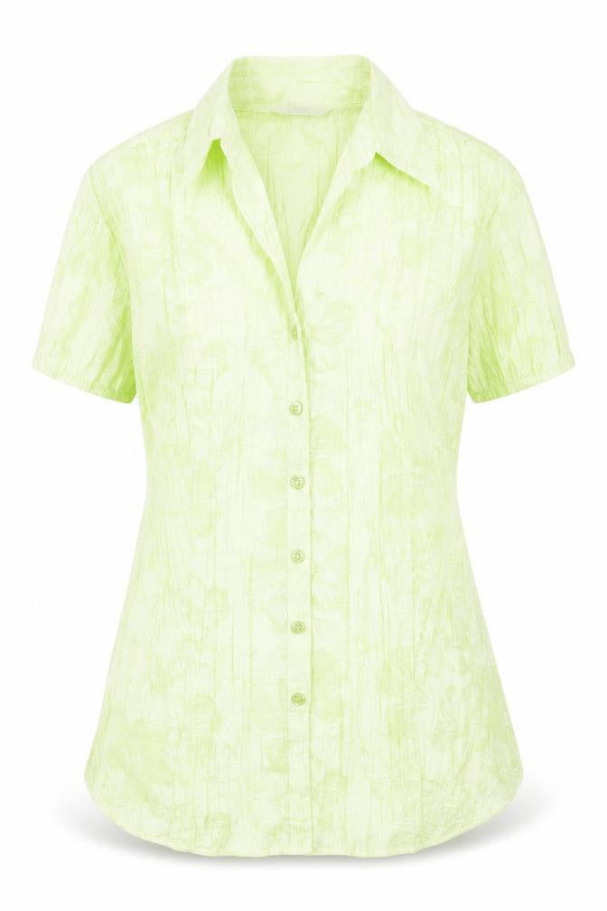 Marks & Spencer Women's Green Floral Button-Up