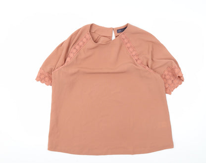 Marks & Spencer Women's Pink Lace Blouse Size 12