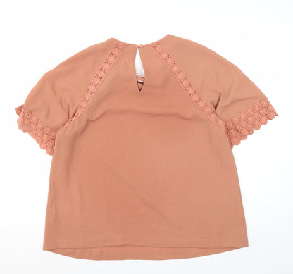 Marks & Spencer Women's Pink Lace Blouse Size 12