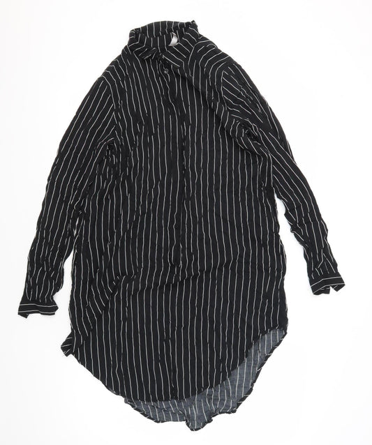 H&M Women’s Black Striped Blouse - UK 10
