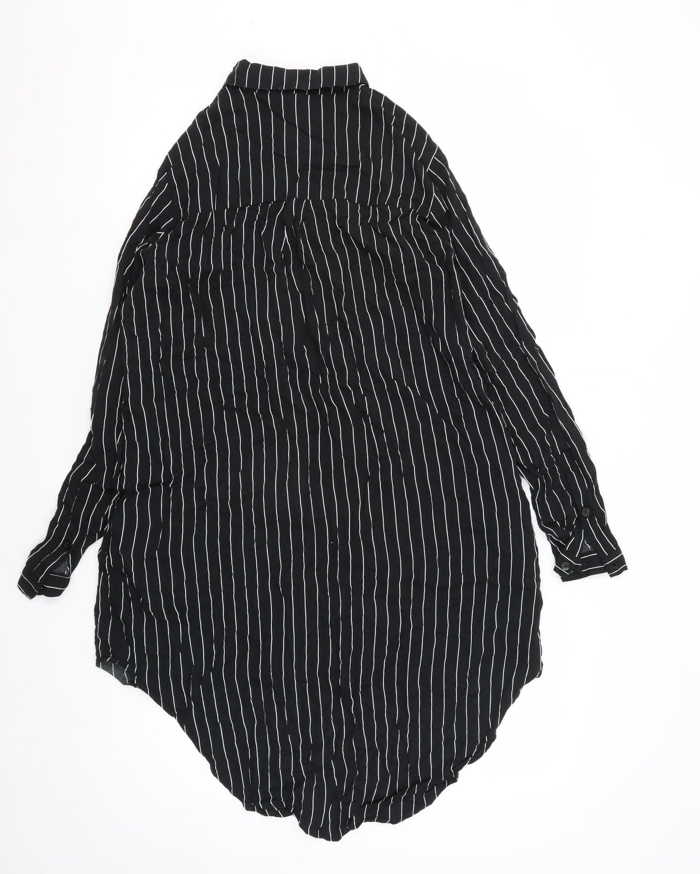 H&M Women’s Black Striped Blouse - UK 10