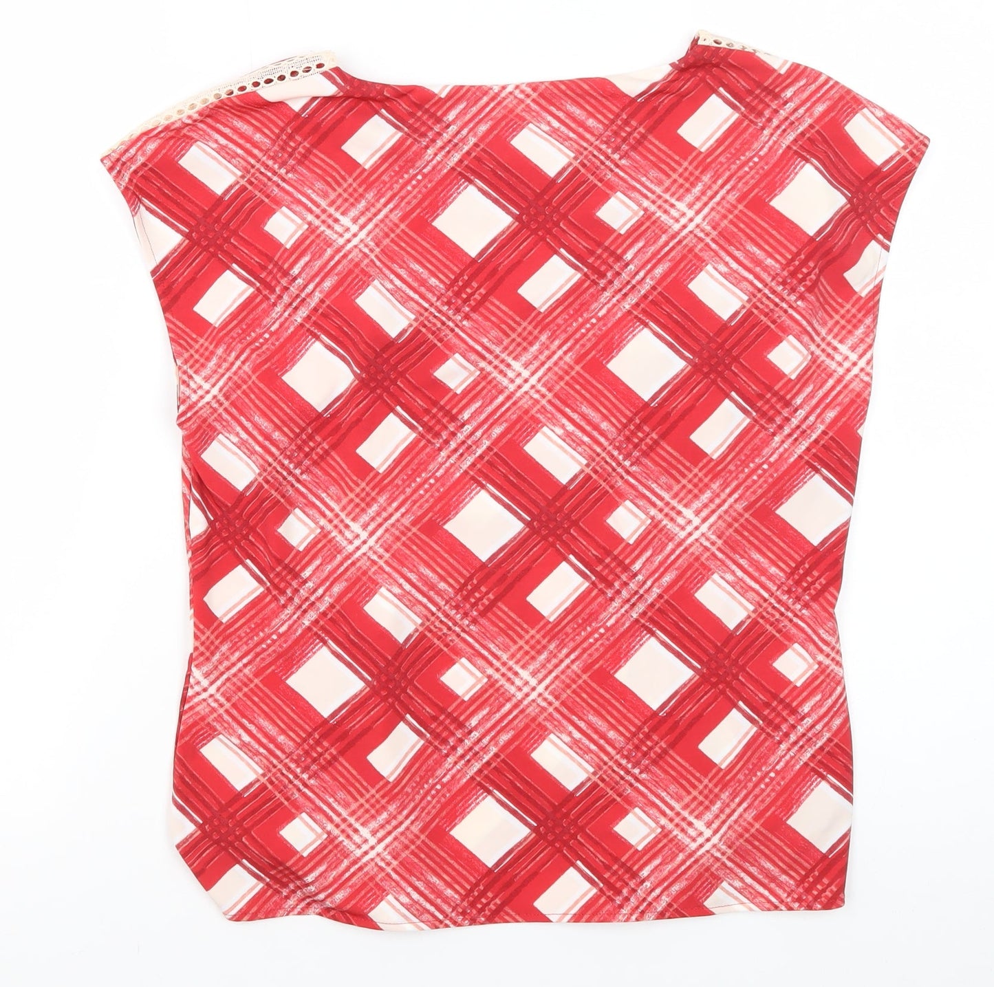 NEXT Women's Red Geometric Blouse Size 10