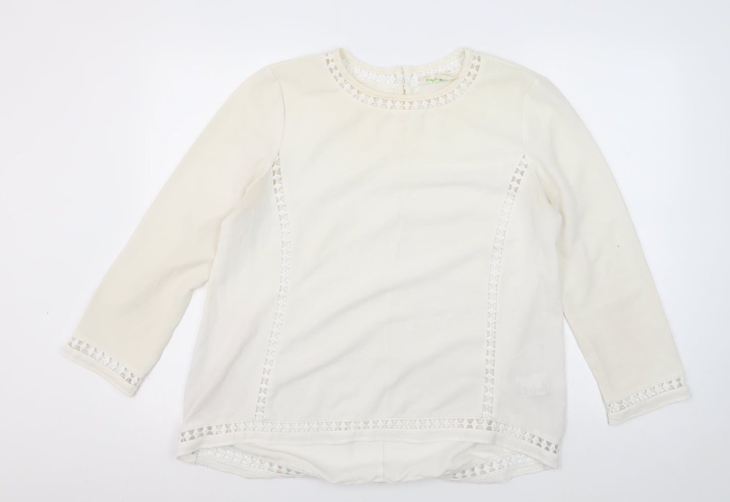Staring At Stars Women's Ivory Basic Blouse