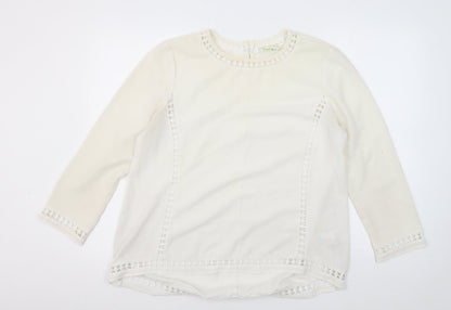 Staring At Stars Women's Ivory Basic Blouse