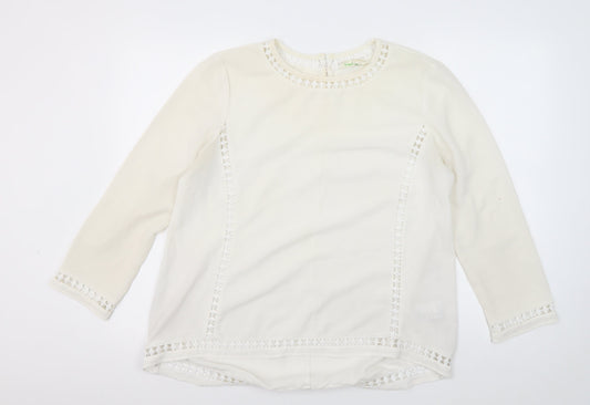 Staring At Stars Women's Ivory Basic Blouse