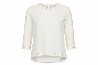 Staring At Stars Women's Ivory Basic Blouse