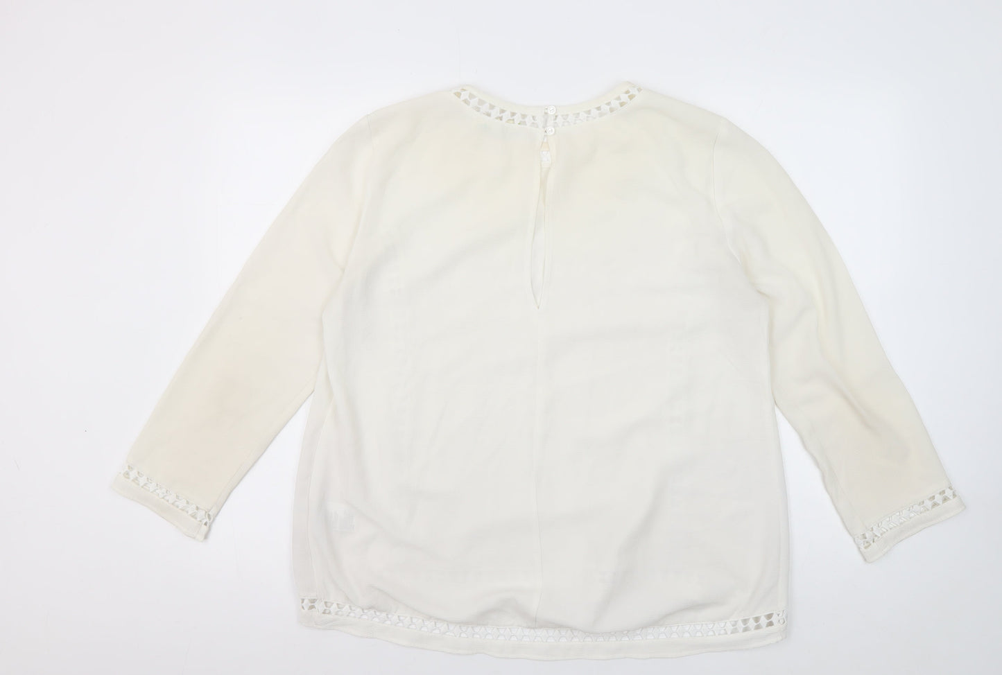 Staring At Stars Women's Ivory Basic Blouse