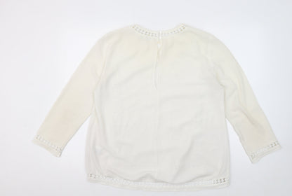 Staring At Stars Women's Ivory Basic Blouse