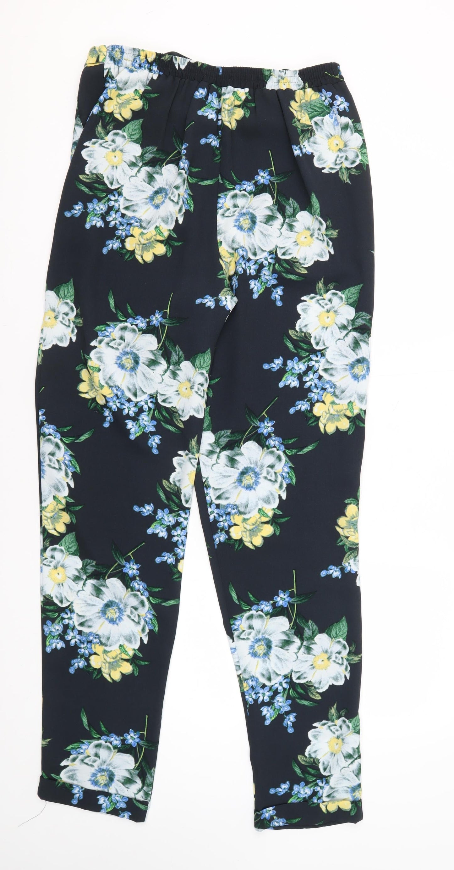 Dorothy Perkins Women's Floral Paperbag Trousers UK 12