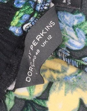 Dorothy Perkins Women's Floral Paperbag Trousers UK 12