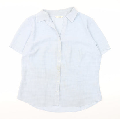 Marks & Spencer Women's Blue Button-Up Shirt 16