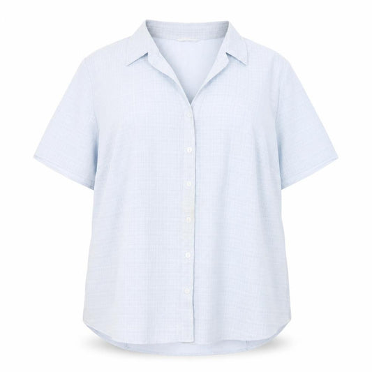 Marks and Spencer Women's Blue Button-Up Shirt 16