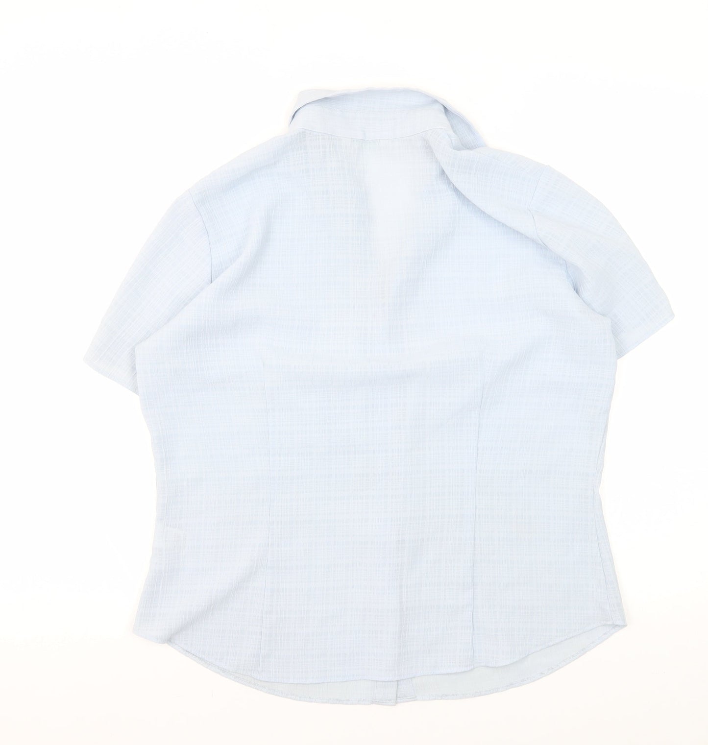 Marks and Spencer Women's Blue Button-Up Shirt 16