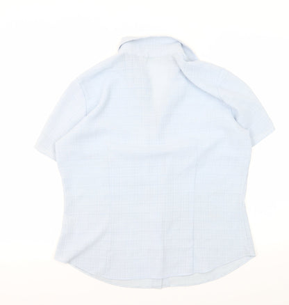 Marks & Spencer Women's Blue Button-Up Shirt 16