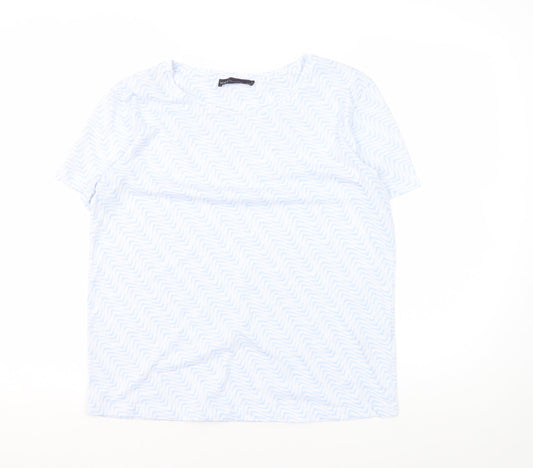 Marks and Spencer Women's Blue Regular Fit T-Shirt