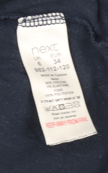 Next Women's Blue T-Shirt, Size 6, Casual Chic Top