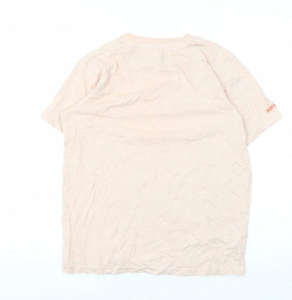 Sierra Womens Beige T-Shirt, Nature Theme Size S,
