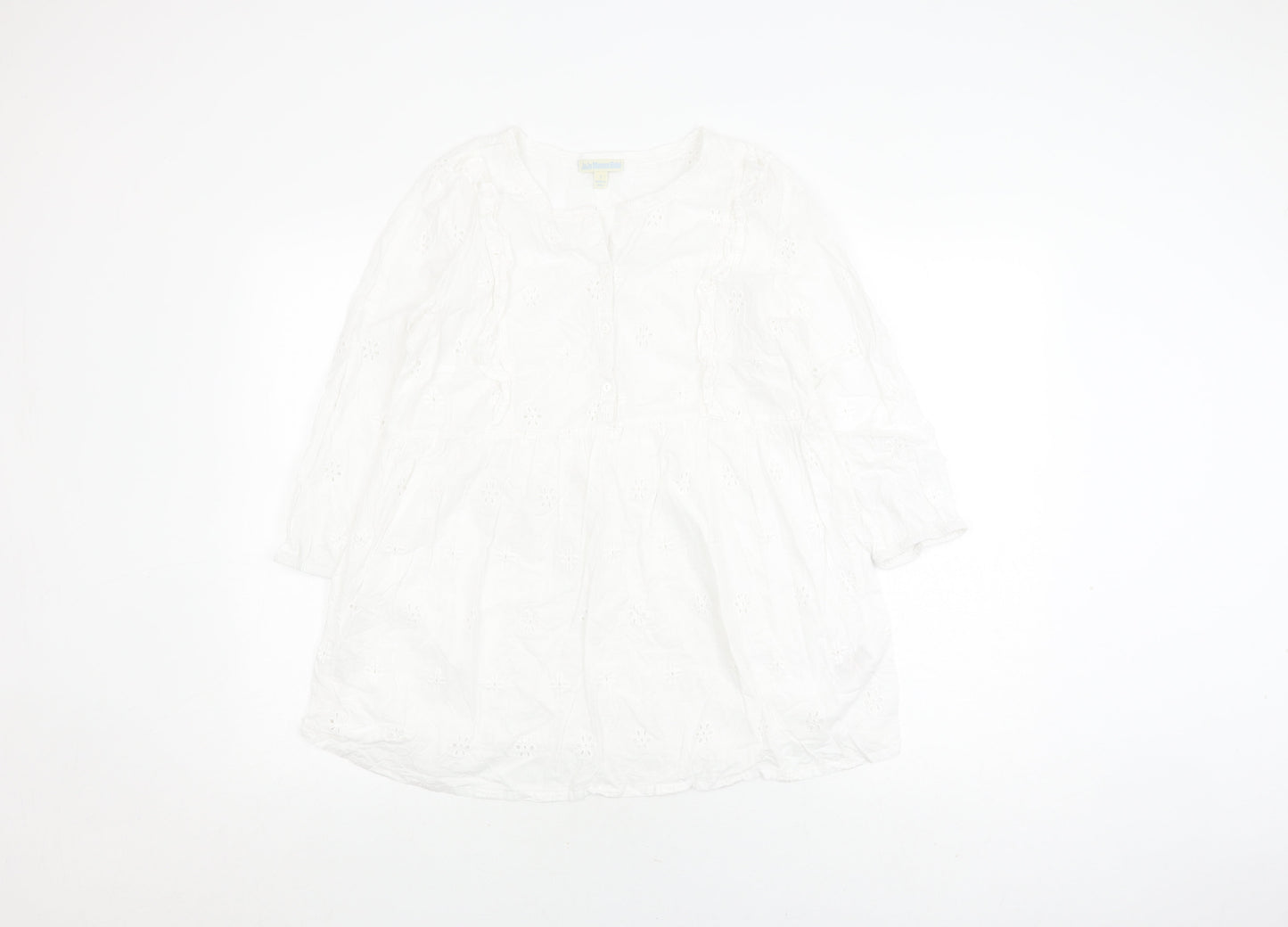JoJo Maman Bébé Women’s White Tunic Blouse S
