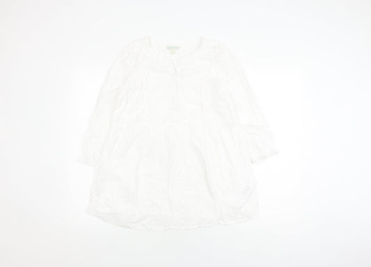 JoJo Maman Bébé Women’s White Tunic Blouse S