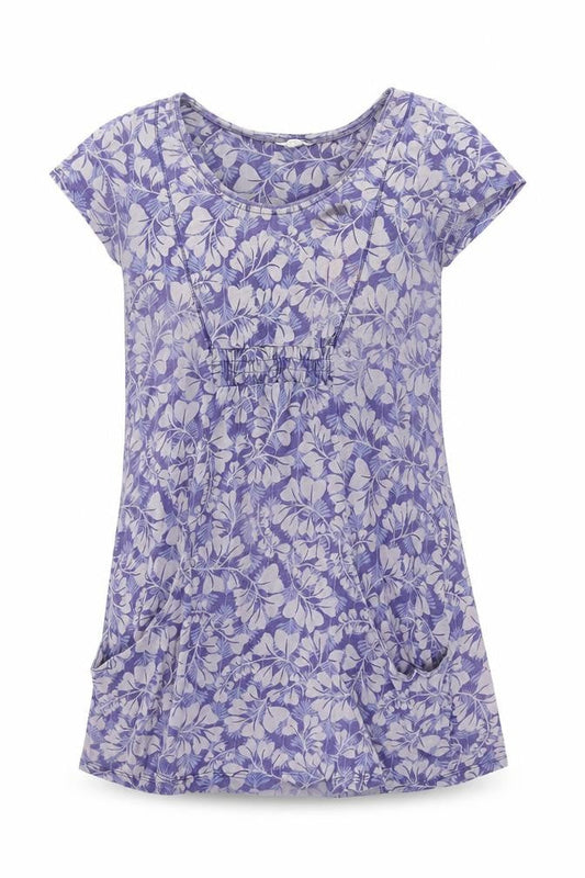White Stuff Women's Purple Floral Shift Dress Size 14