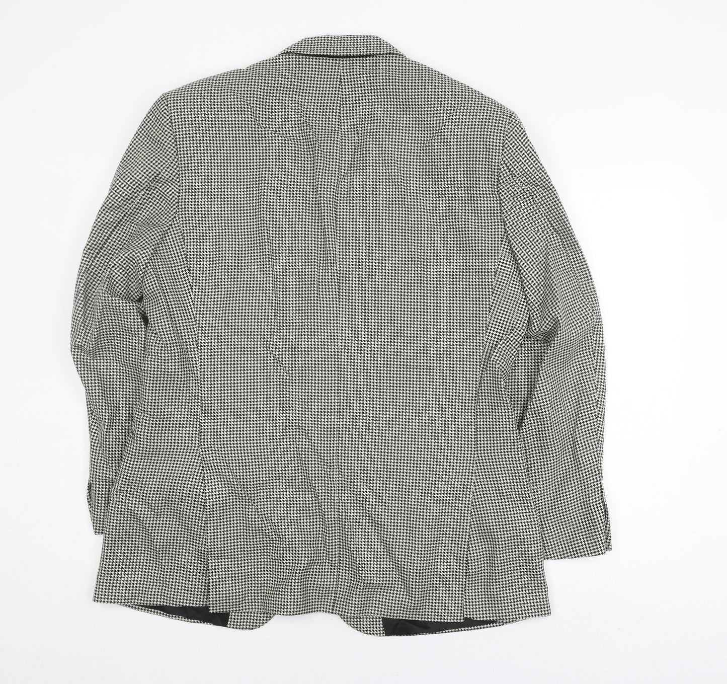 St Michael Men's Check Blazer 42R Black White Formal