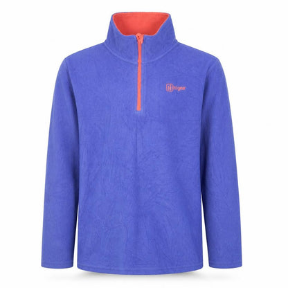Front view of Higear girls’ purple fleece pullover sweatshirt 11-12 years