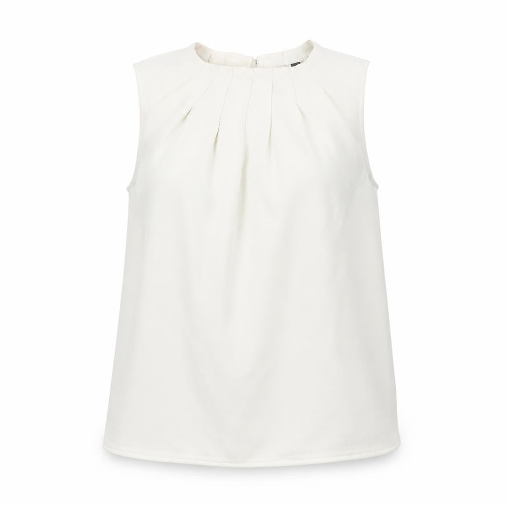 Mango Women's White Sleeveless Blouse Size 14