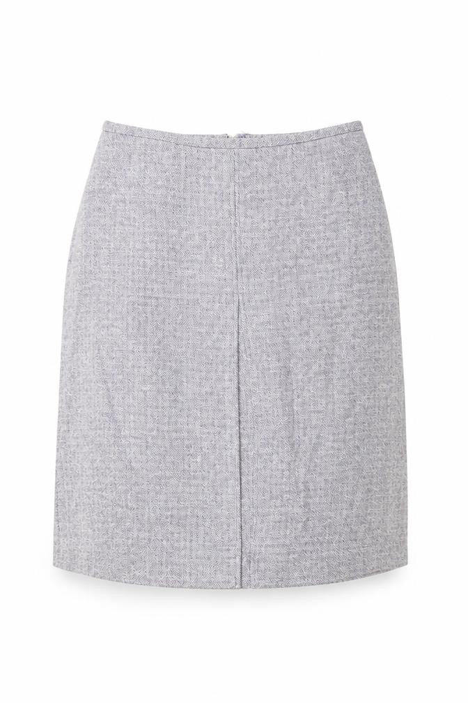 Oasis Women's Purple Short Geometric Pencil Skirt