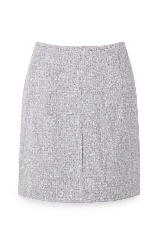 Oasis Women's Purple Short Geometric Pencil Skirt