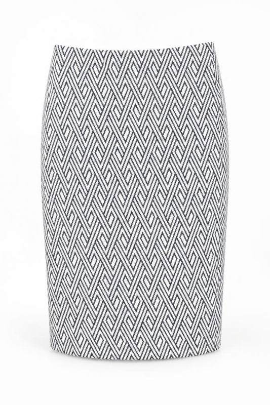 Zara Women’s Blue A-Line Geometric Short Skirt