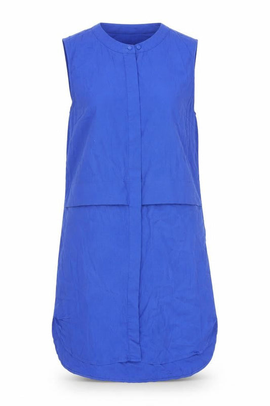 Warehouse Women's Blue Sleeveless Shift Dress Size 12