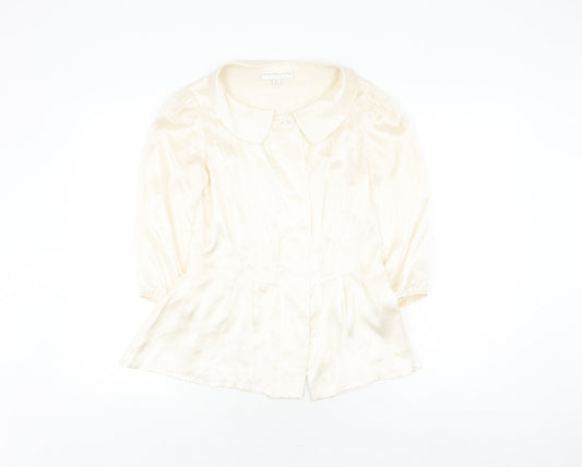 Sub-Couture Women's Ivory Silk Blouse UK 8