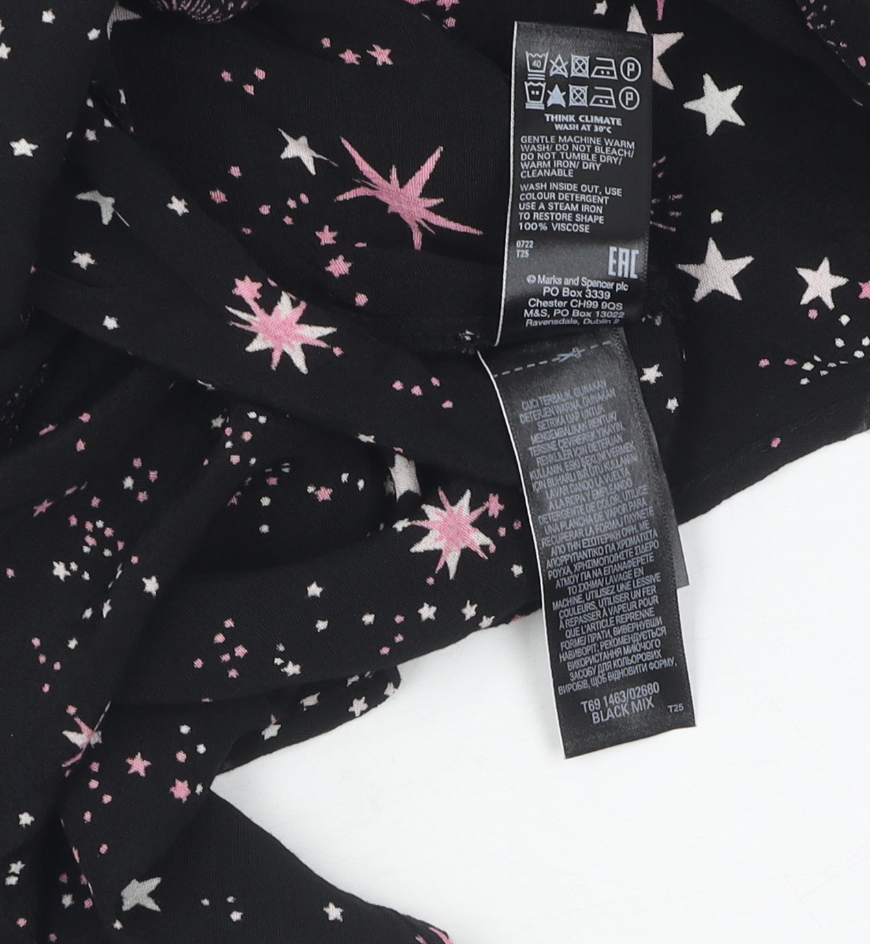 Marks and Spencer Women's Black Knee Length Dress - Size 6