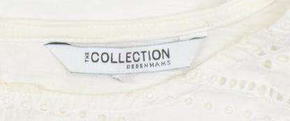 Debenhams Women's Ivory Blouse Size 20 Round Neck