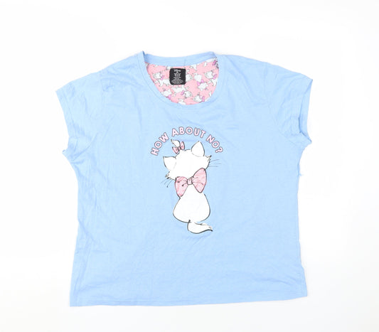 Disney Women's Blue Marie Pyjama Top - Size 18-20