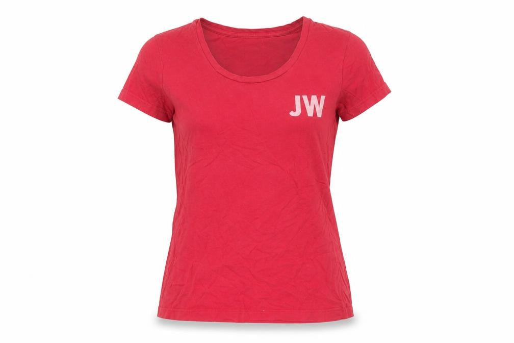 Jack Wills Women's Red Cotton T-Shirt, UK 10, Casual