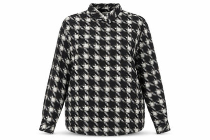 Marks & Spencer Women's Black Check Button-Up XL