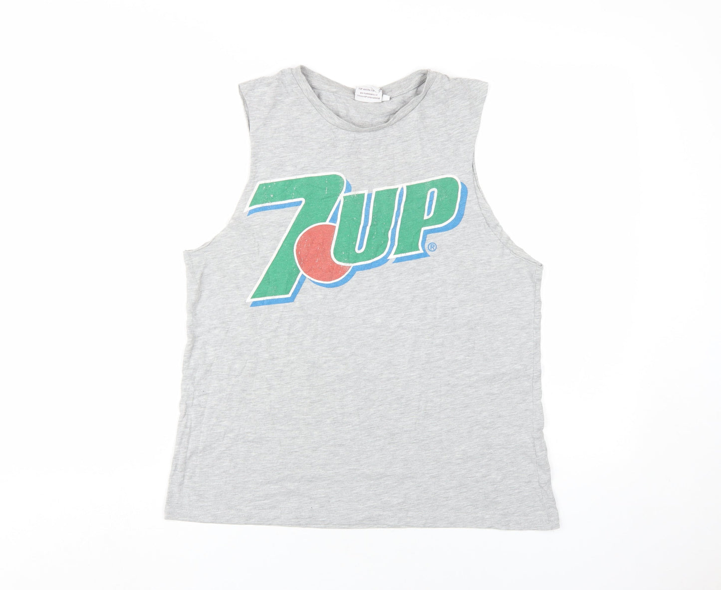 7up Women's Grey Tank - Retro Summer Casual Top