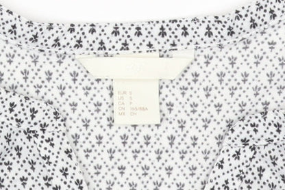 H&M Women's Multicoloured Floral Tunic Blouse Size 12