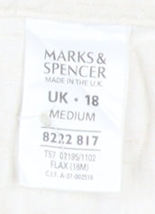 Marks and Spencer Women's Ivory Dress Pants Size 18