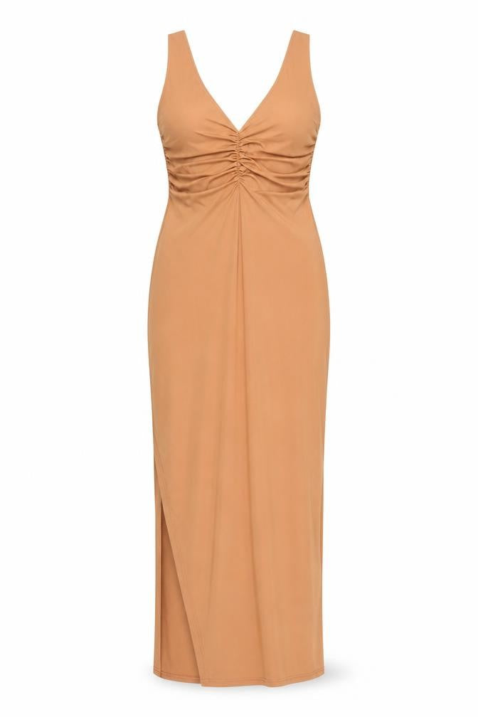 PRETTYLITTLETHING Women's Brown Bodycon Dress Size 10