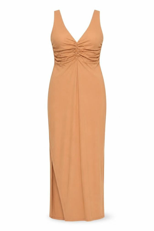 PRETTYLITTLETHING Women's Brown Bodycon Dress Size 10