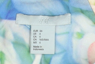 H&M Women's Multicoloured Floral Sheath Dress, Size 8