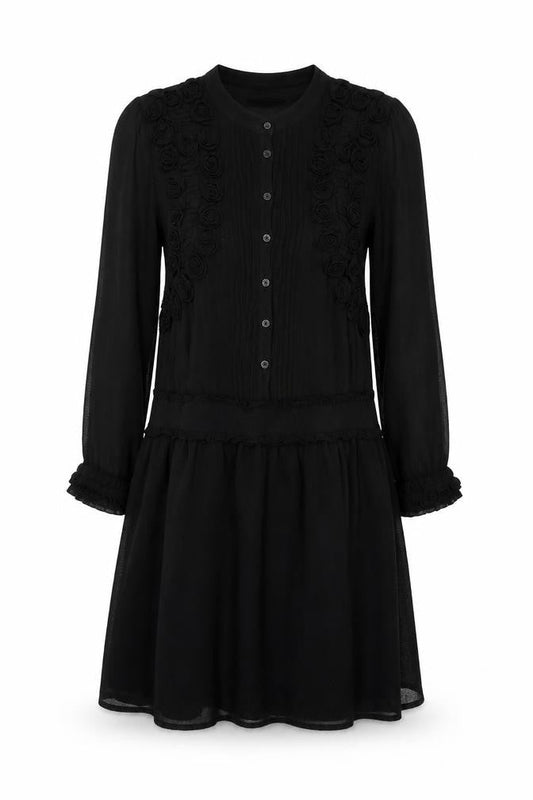Supertrash Women's Black Long Sleeve Dress Size 6