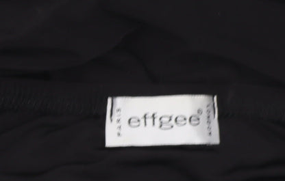 Effgee Women's Black Beaded Camisole Halter Blouse