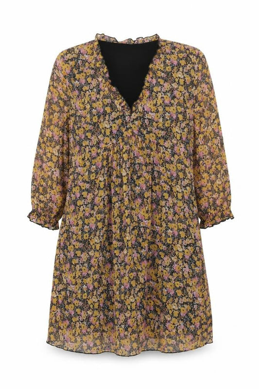 Zara Women's Multicoloured Floral Shift Dress M