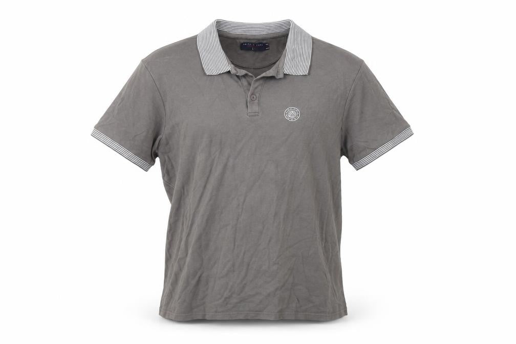 Smith & Jones Men's Grey Polo Shirt L Classic Summer