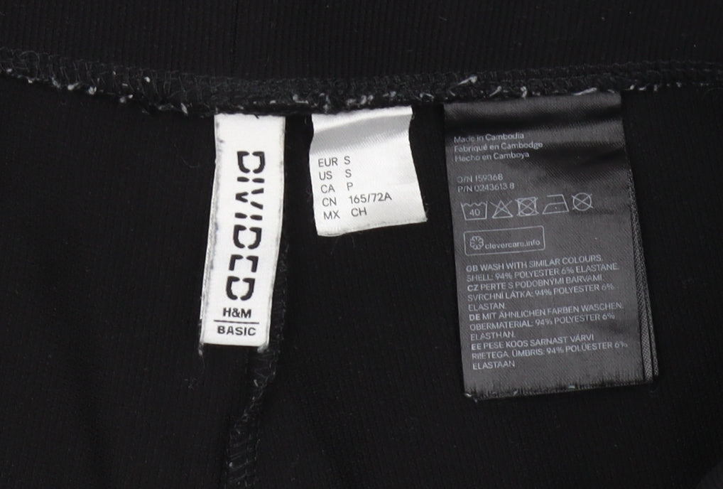 H&M Women's Black Skinny Jegging Trousers - Size S